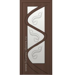 Дверь деревянная межкомнатная Лира венге ПО